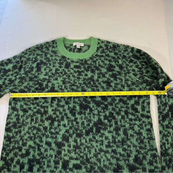 Coach Sweater Womens Large Crew Neck Top Pullover Mohair Leopard Grunge - Picture 5 of 9